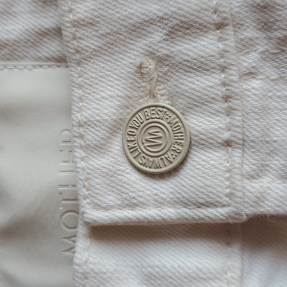 MOTHER CREAM WHITE ACT NATURAL THE HUSTLER ROLLER HEELS HIGH WAISTED JEA… - Picture 11 of 16